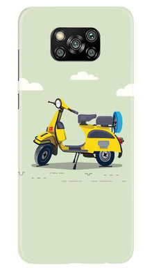 Vintage Scooter Mobile Back Case for Poco X3 (Design - 260)