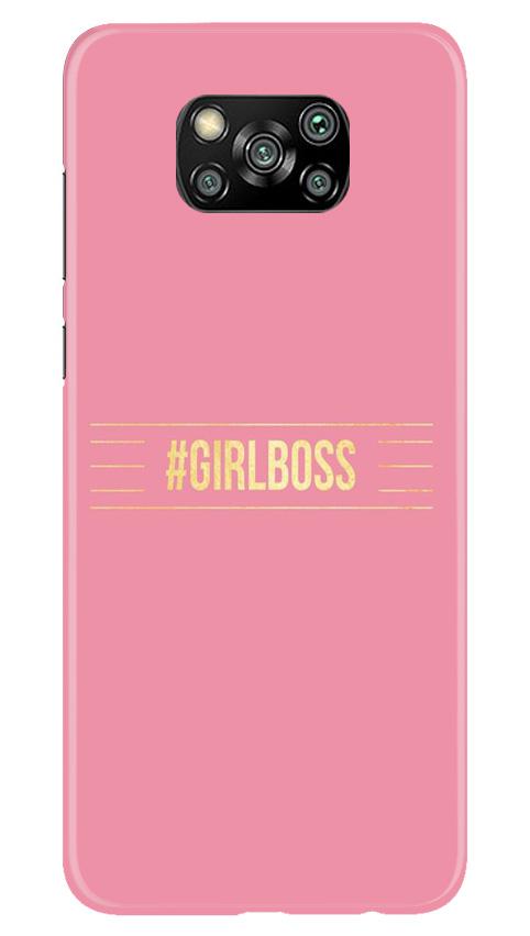 Girl Boss Pink Case for Poco X3 Pro (Design No. 263)