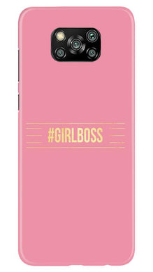 Girl Boss Pink Mobile Back Case for Poco X3 Pro (Design - 263)