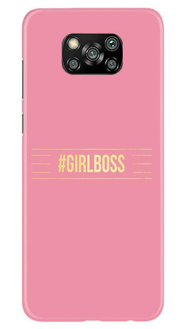 Girl Boss Pink Case for Poco X3 Pro (Design No. 263)