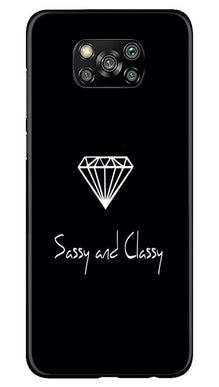 Sassy and Classy Mobile Back Case for Poco X3 Pro (Design - 264)
