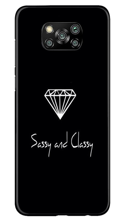 Sassy and Classy Case for Poco X3 (Design No. 264)