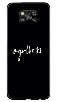 #GirlBoss Mobile Back Case for Poco X3 Pro (Design - 266)