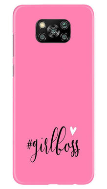 Girl Boss Pink Mobile Back Case for Poco X3 Pro (Design - 269)