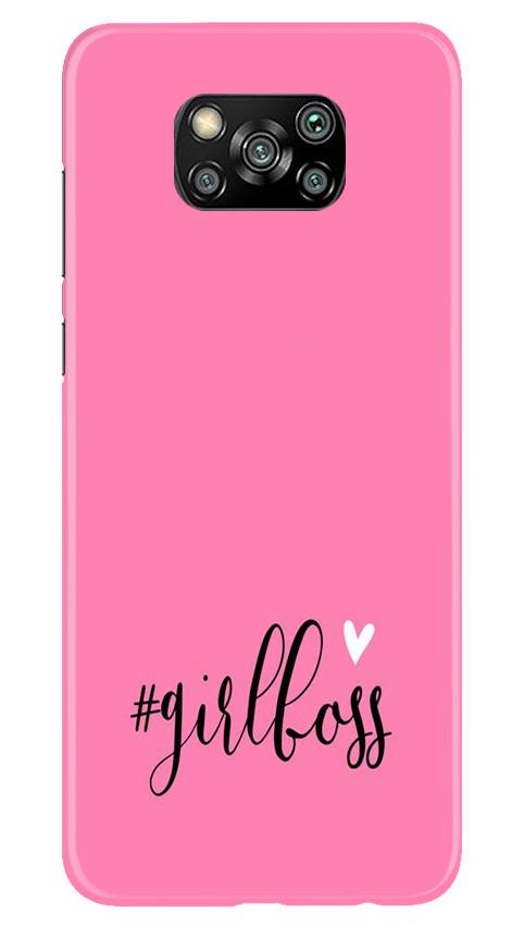 Girl Boss Pink Case for Poco X3 (Design No. 269)