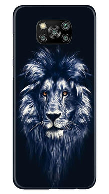Lion Mobile Back Case for Poco X3 Pro (Design - 281)