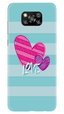 Love Mobile Back Case for Poco X3 (Design - 299)