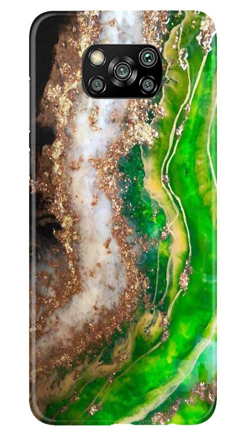 Marble Texture Mobile Back Case for Poco X3 (Design - 307)
