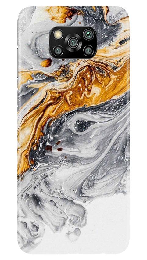 Marble Texture Mobile Back Case for Poco X3 (Design - 310)
