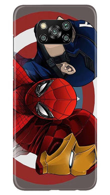 Superhero Mobile Back Case for Poco X3 (Design - 311)