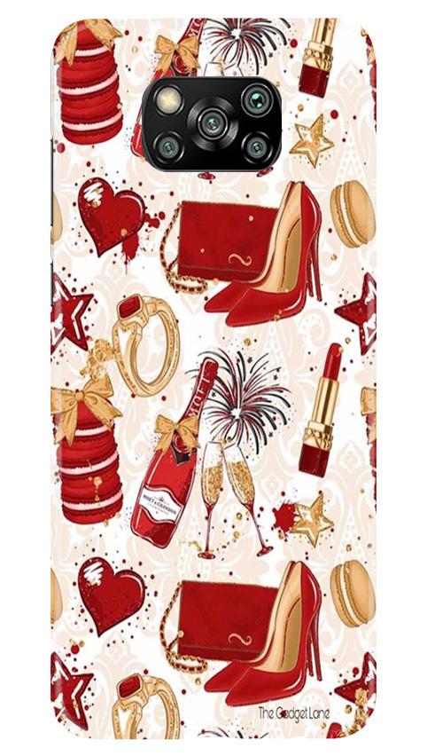 Girlish Mobile Back Case for Poco X3 (Design - 312)