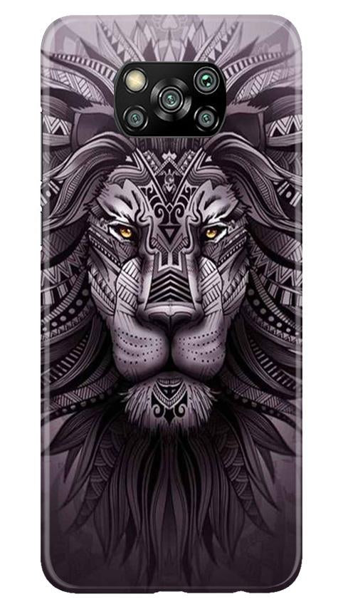 Lion Mobile Back Case for Poco X3 Pro (Design - 315)