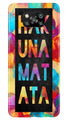 Hakuna Matata Mobile Back Case for Poco X3 (Design - 323)