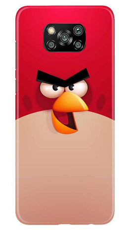 Angry Bird Red Mobile Back Case for Poco X3 Pro (Design - 325)