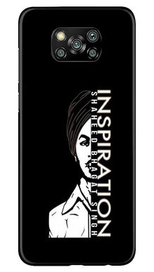 Bhagat Singh Mobile Back Case for Poco X3 (Design - 329)