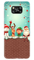 Santa Claus Mobile Back Case for Poco X3 (Design - 334)