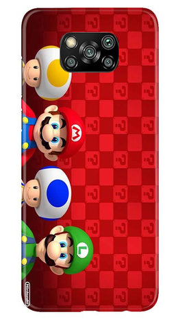Mario Mobile Back Case for Poco X3 (Design - 337)