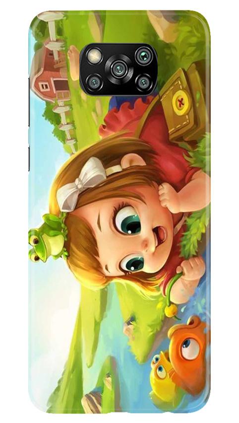 Baby Girl Mobile Back Case for Poco X3 Pro (Design - 339)
