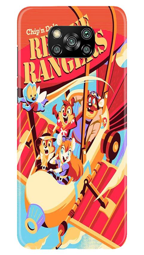 Rescue Rangers Mobile Back Case for Poco X3 (Design - 341)