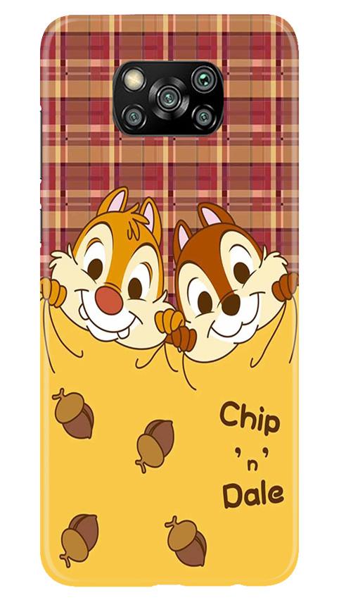 Chip n Dale Mobile Back Case for Poco X3 (Design - 342)