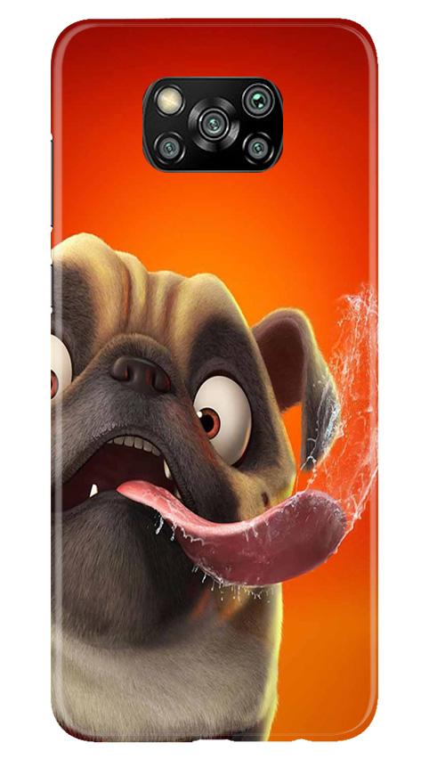 Dog Mobile Back Case for Poco X3 (Design - 343)