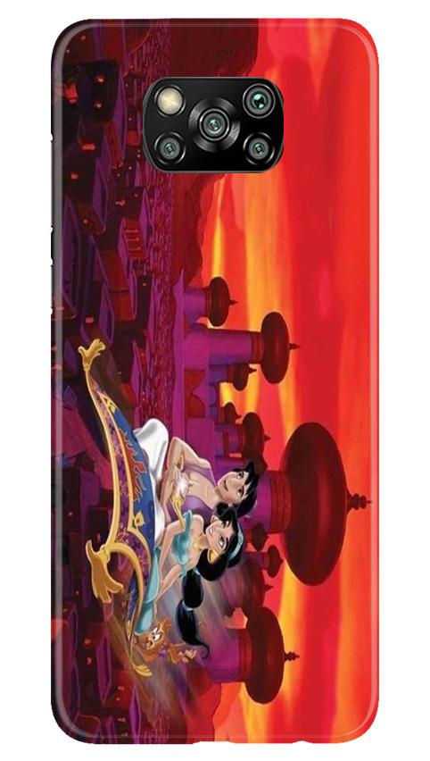 Aladdin Mobile Back Case for Poco X3 (Design - 345)