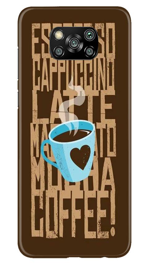 Love Coffee Mobile Back Case for Poco X3 (Design - 351)