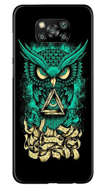 Owl Mobile Back Case for Poco X3 (Design - 358)