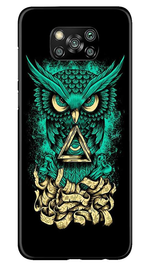 Owl Mobile Back Case for Poco X3 Pro (Design - 358)