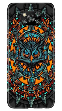 Owl Mobile Back Case for Poco X3 Pro (Design - 360)