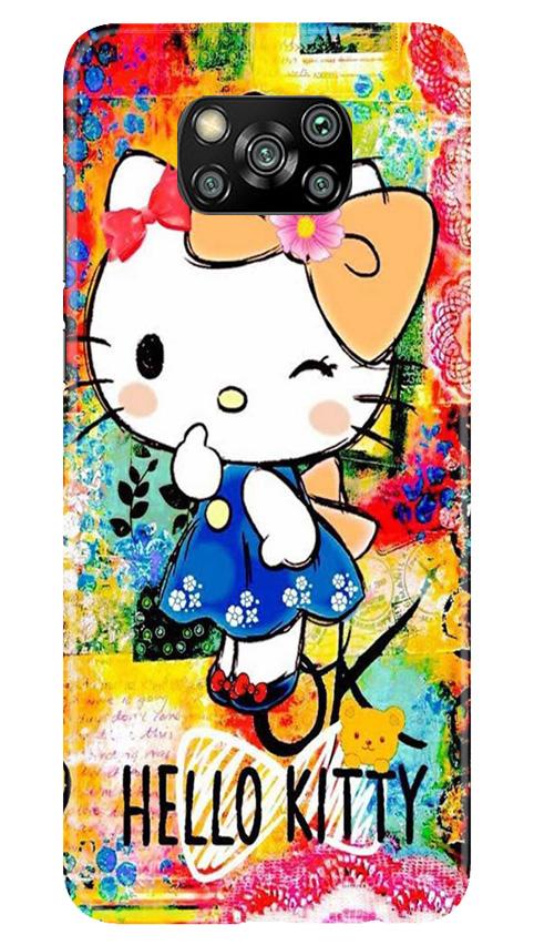 Hello Kitty Mobile Back Case for Poco X3 Pro (Design - 362)