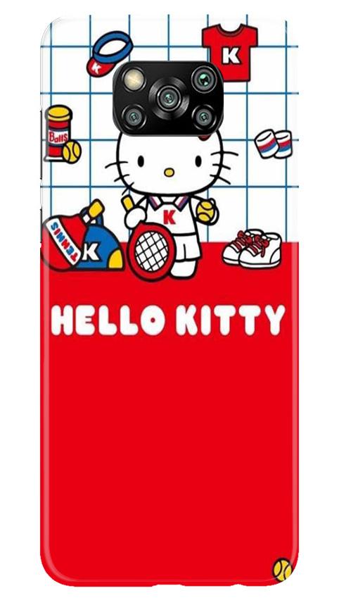 Hello Kitty Mobile Back Case for Poco X3 (Design - 363)