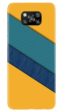 Diagonal Pattern Mobile Back Case for Poco X3 (Design - 370)