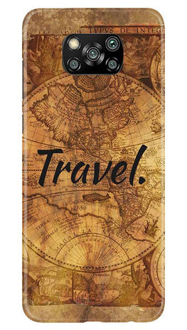Travel Mobile Back Case for Poco X3 (Design - 375)