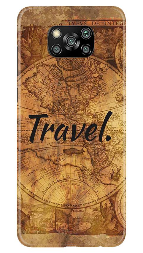 Travel Mobile Back Case for Poco X3 Pro (Design - 375)