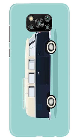 Travel Bus Mobile Back Case for Poco X3 (Design - 379)