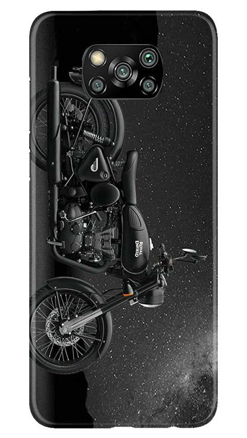 Royal Enfield Mobile Back Case for Poco X3 (Design - 381)