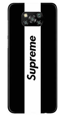 Supreme Mobile Back Case for Poco X3 (Design - 388)