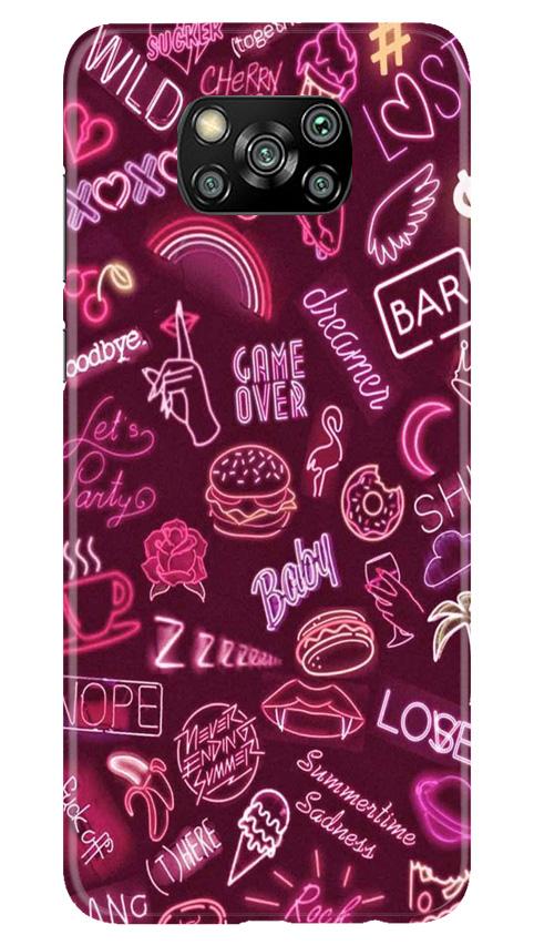 Party Theme Mobile Back Case for Poco X3 Pro (Design - 392)