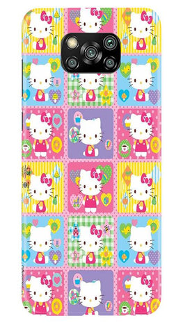 Kitty Mobile Back Case for Poco X3 (Design - 400)