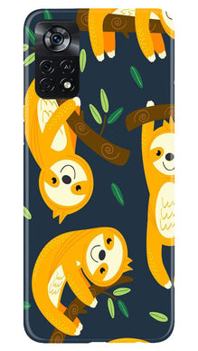 Racoon Pattern Mobile Back Case for Poco X4 Pro (Design - 2)
