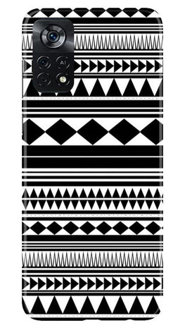 Black white Pattern Case for Poco X4 Pro