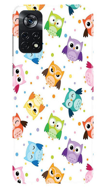 Owl Baground Pattern shore Mobile Back Case for Poco X4 Pro (Design - 13)