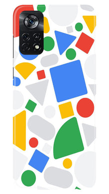 Circul Squar & Tringle Art Mobile Back Case for Poco X4 Pro (Design - 18)