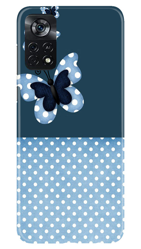 White dots Butterfly Case for Poco X4 Pro