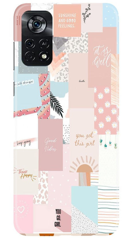 Shinny Blue Background Case for Poco X4 Pro