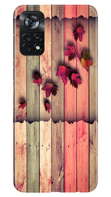 Wooden look2 Mobile Back Case for Poco X4 Pro (Design - 56)