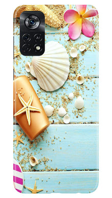 Sea Shells Mobile Back Case for Poco X4 Pro (Design - 63)