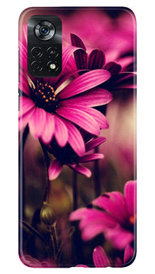 Purple Daisy Mobile Back Case for Poco X4 Pro (Design - 65)