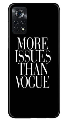 More Issues than Vague Mobile Back Case for Poco X4 Pro (Design - 74)